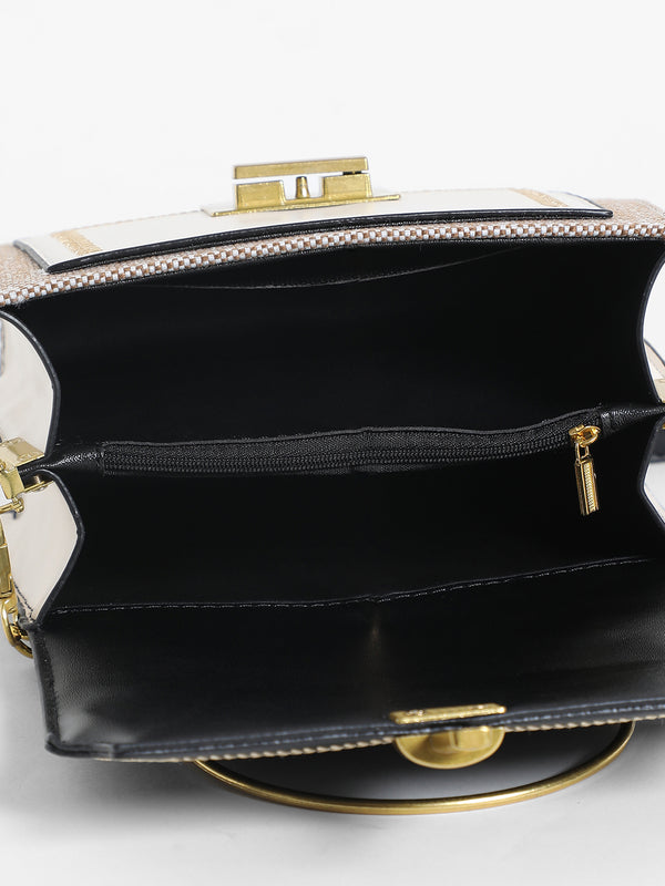 Weave Block Hand Bag