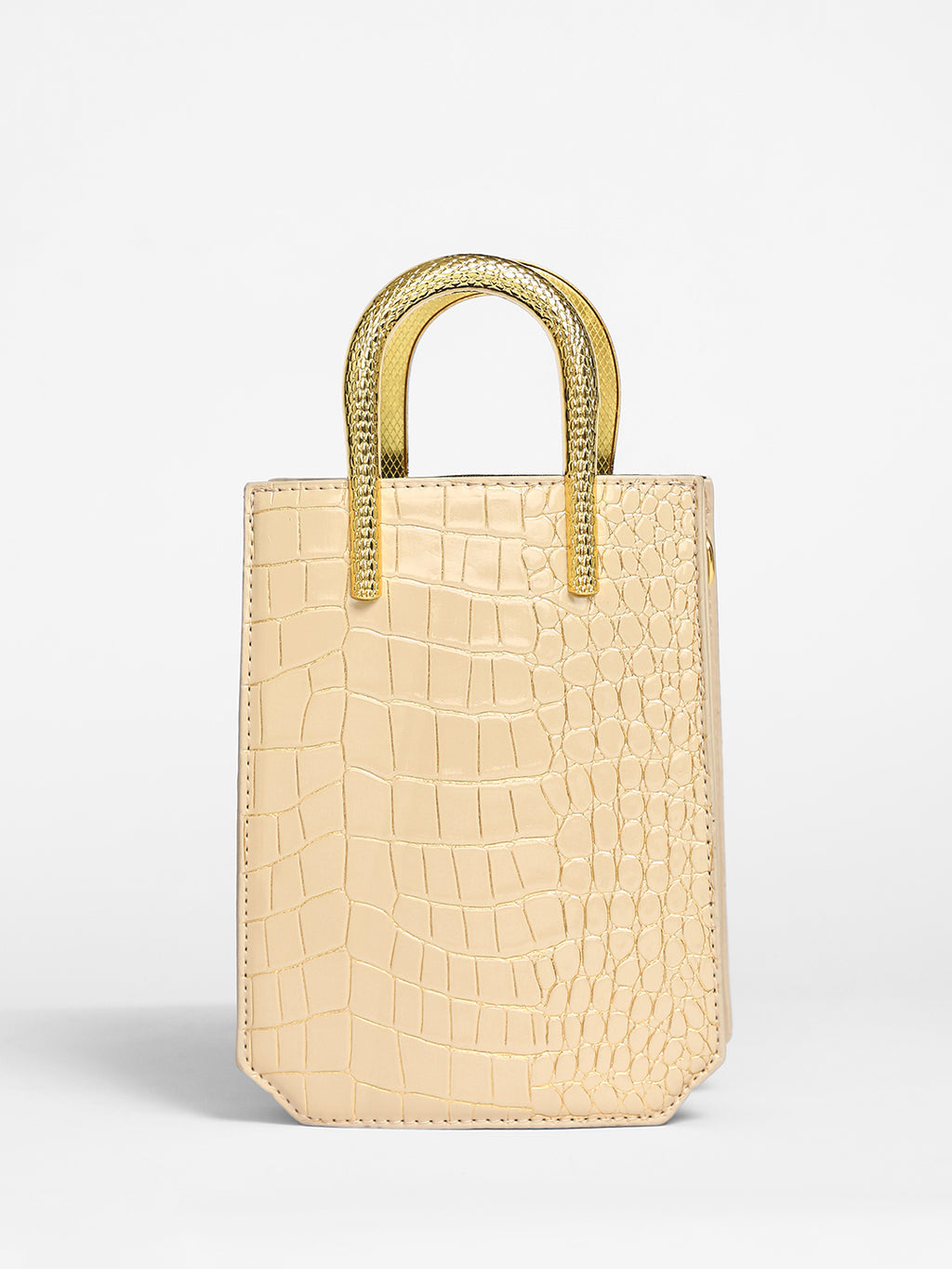 The Gilded Viper Hand Bag - Khaki Beige