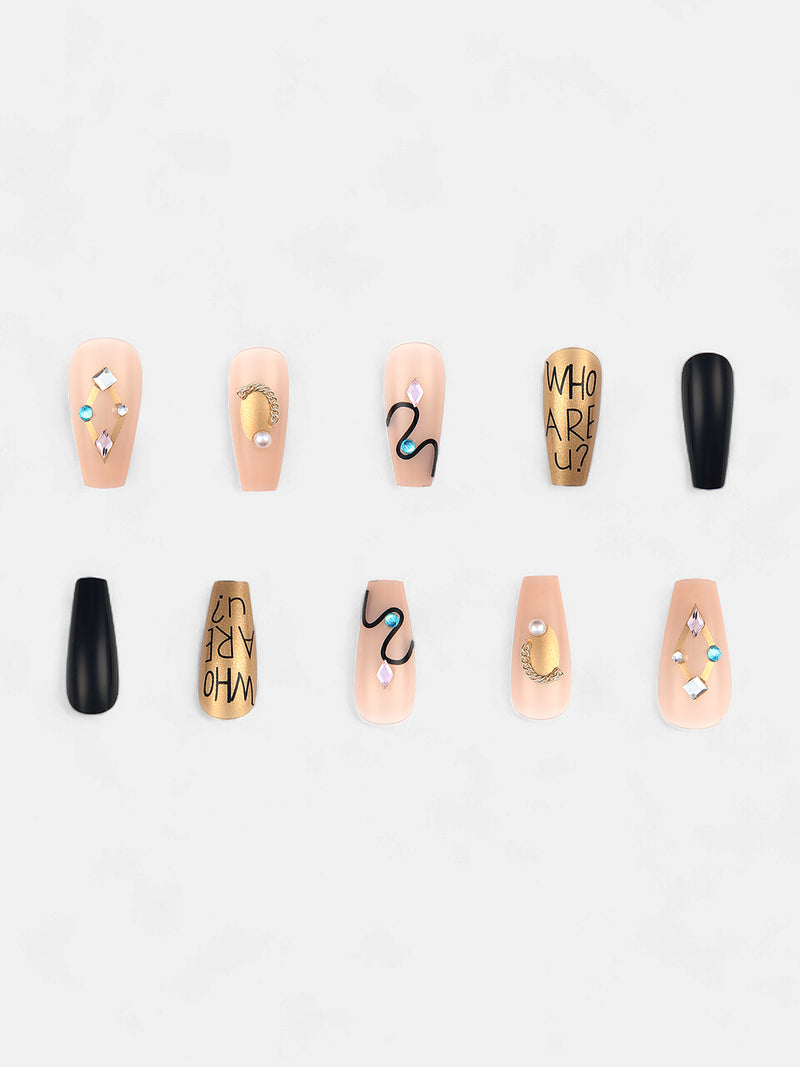 The Soiree Press-On Nails - Metallic Silver