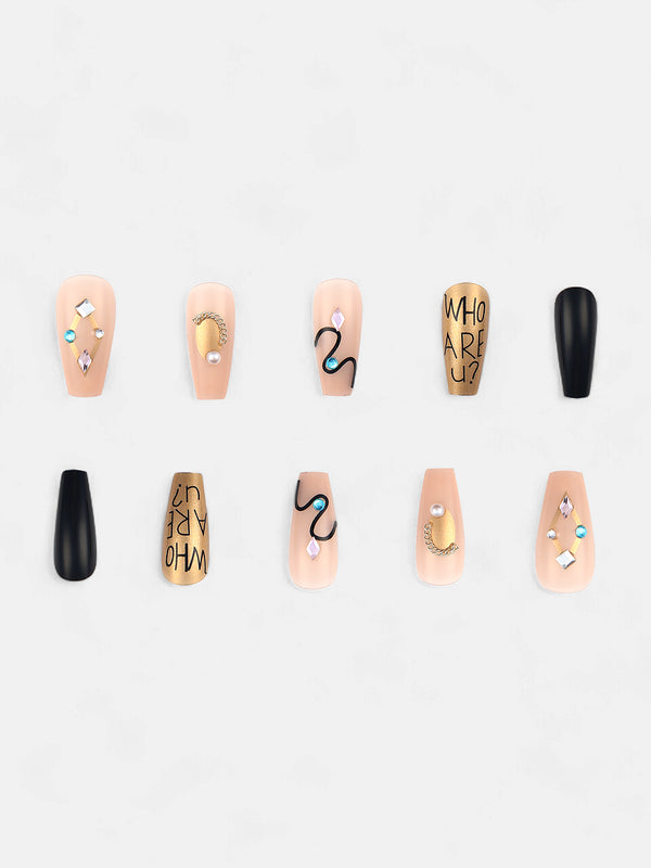 The Soiree Press-On Nails - Metallic Silver