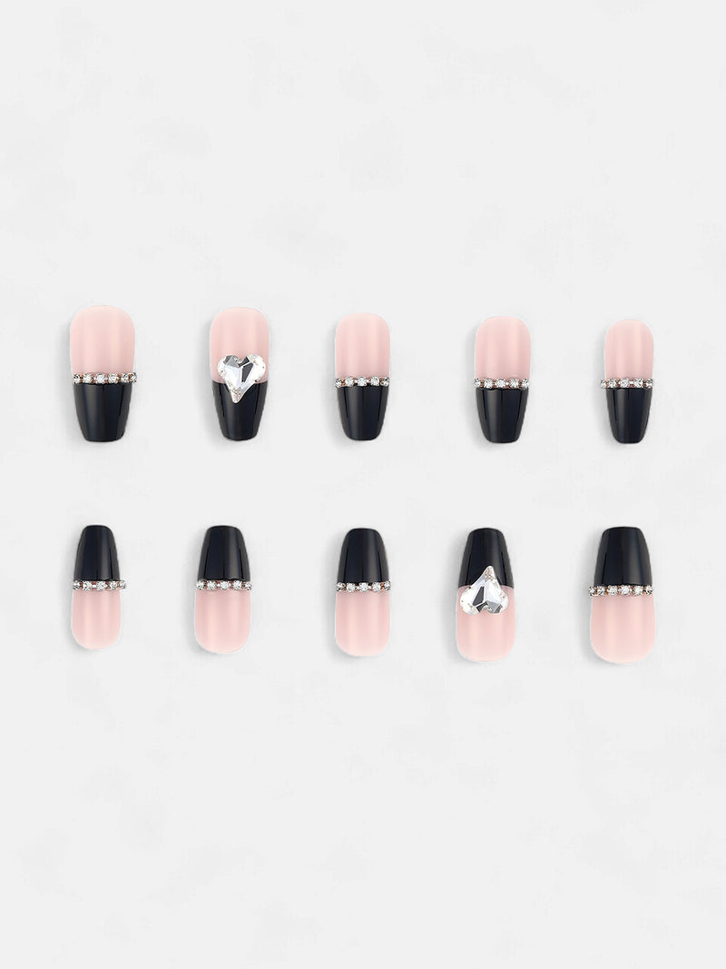 The Block Cuore Press-On Nails - Raven Black