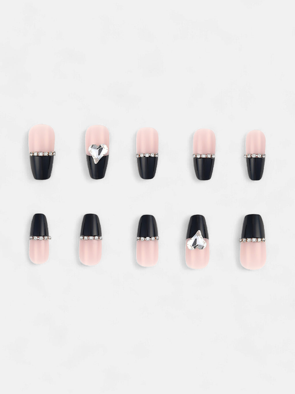 The Block Cuore Press-On Nails - Raven Black