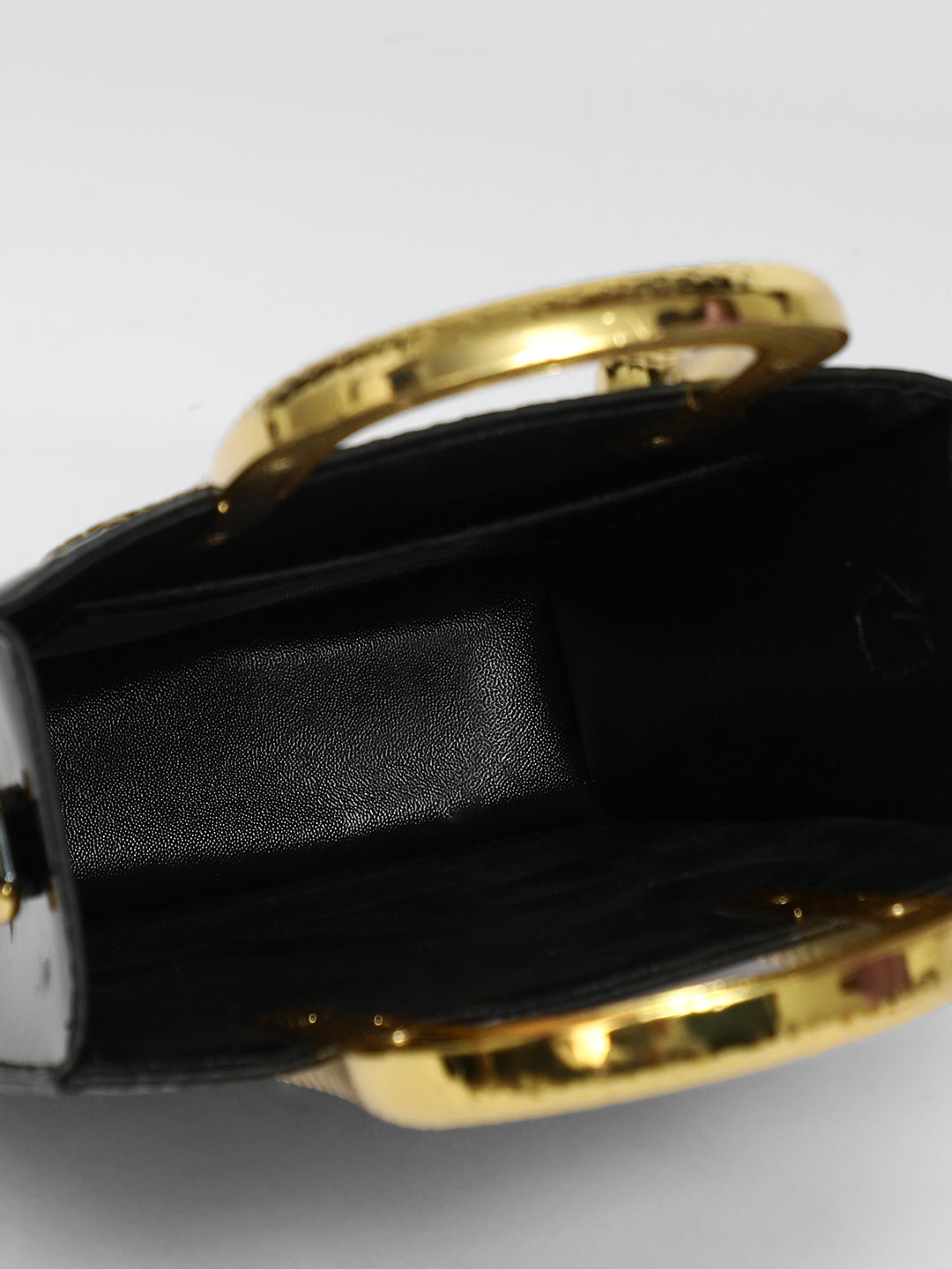 The Gilded Viper Hand Bag - Onyx Black