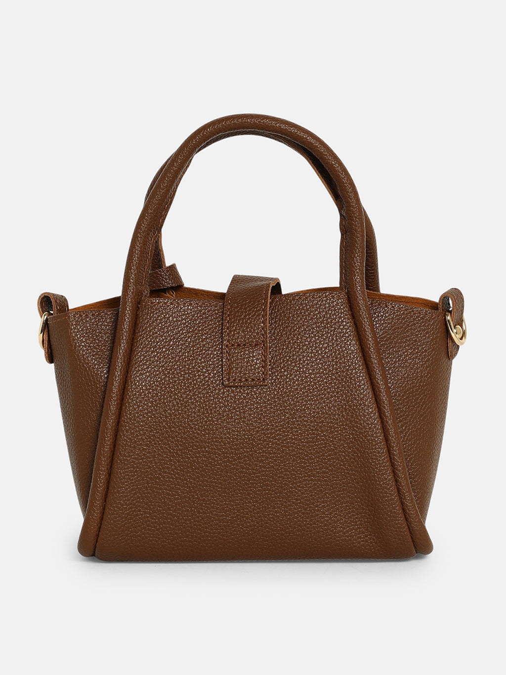 The Galleria Hand Bag With Pouch - Mocha Brown