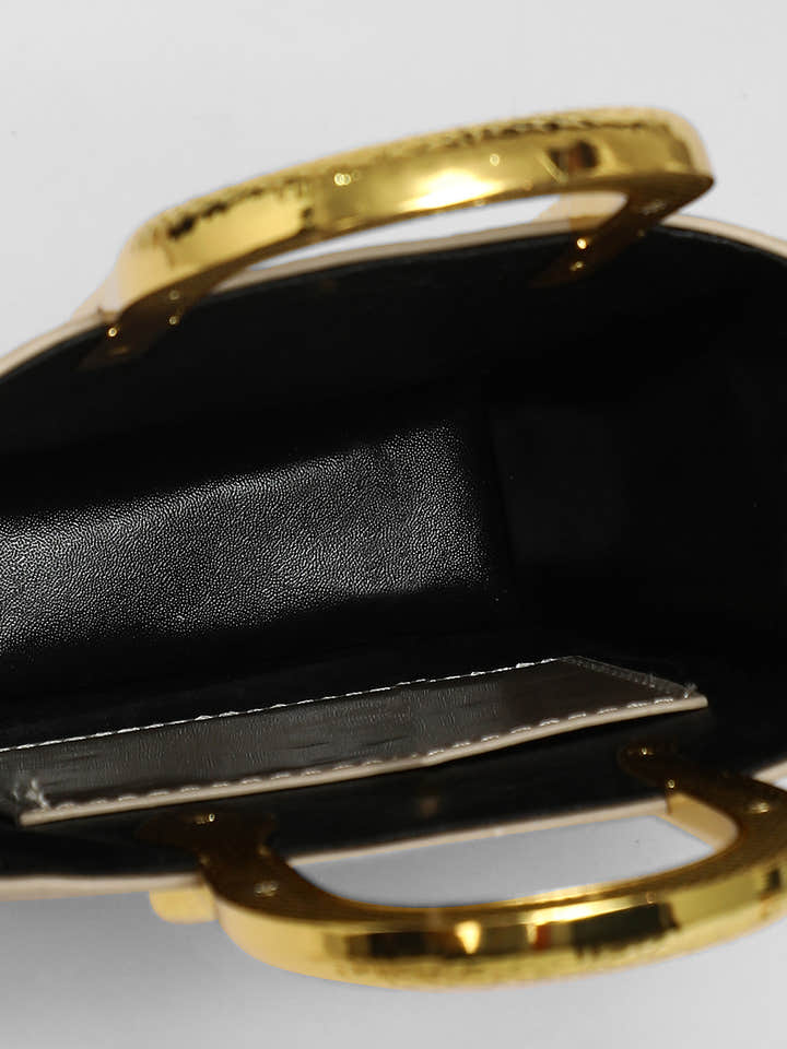 The Gilded Viper Hand Bag - Khaki Beige