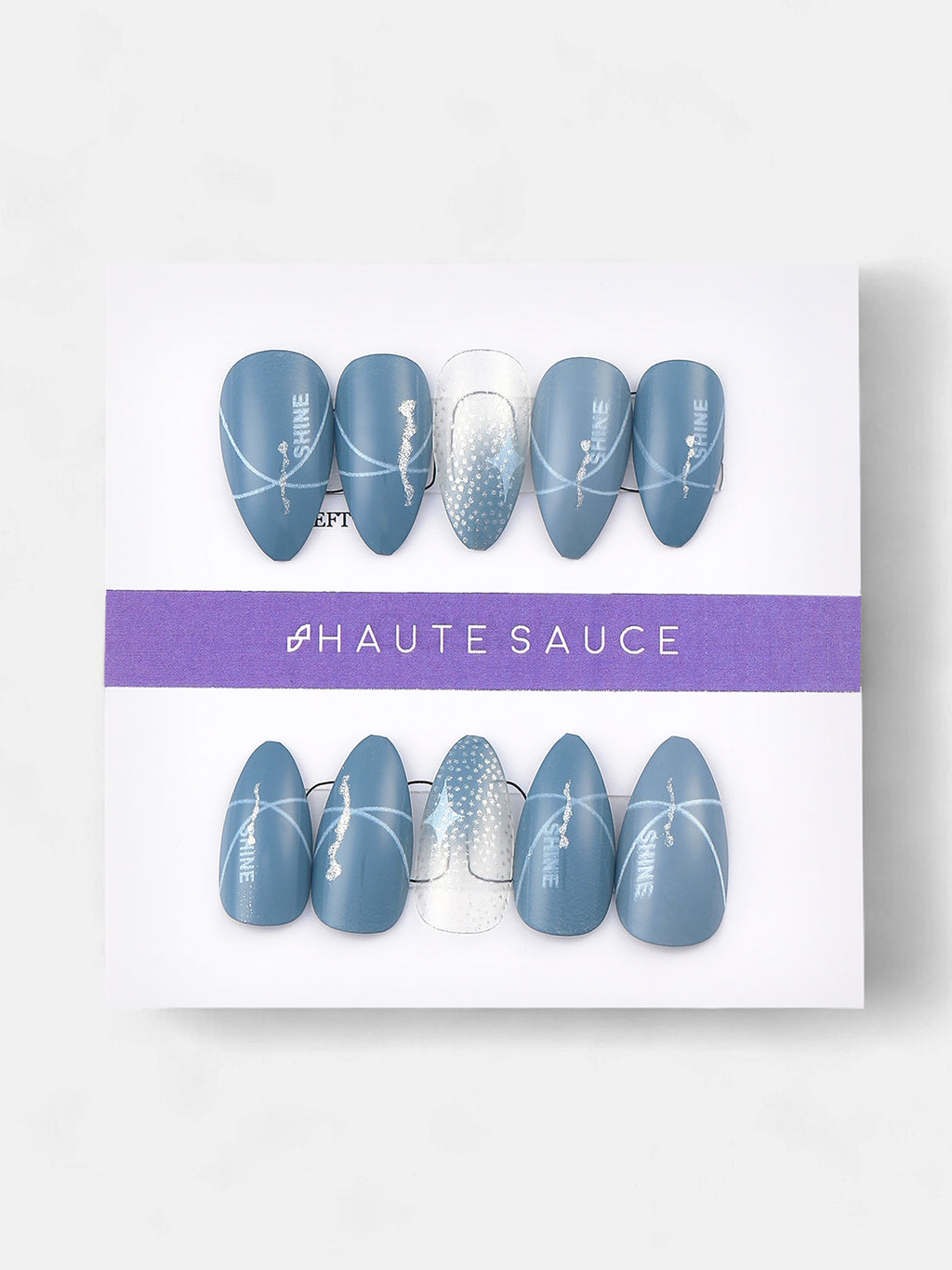The Cluster Press-On Nails - Icy Blue