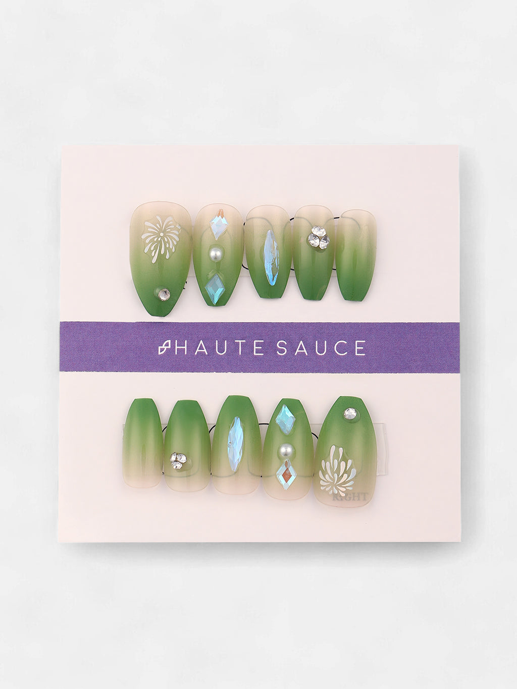 The Feier Press-On Nails - Kelly Green