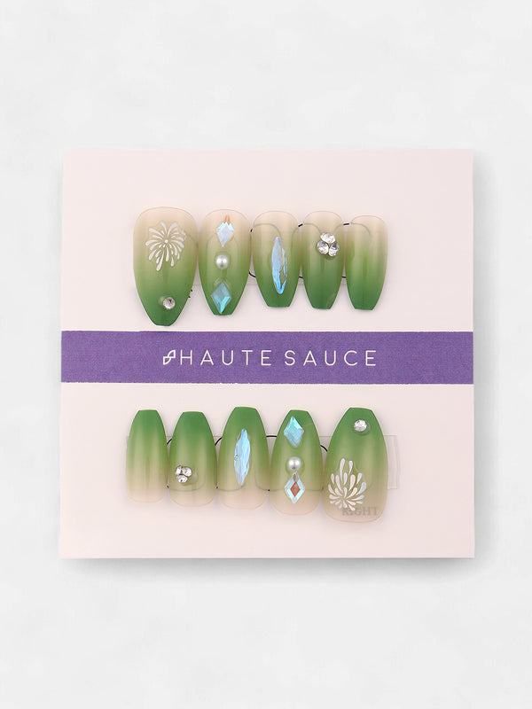 The Feier Press-On Nails - Kelly Green