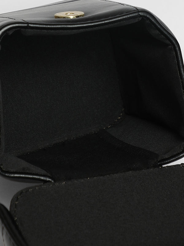 Dented Buckle Bucket Bag