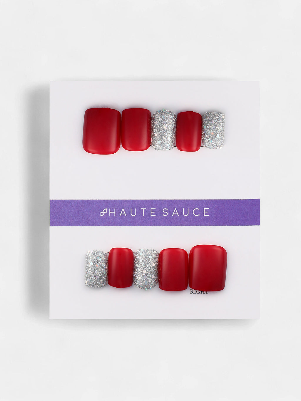 The Glitz-Block Press-On Nails - Ruby Red