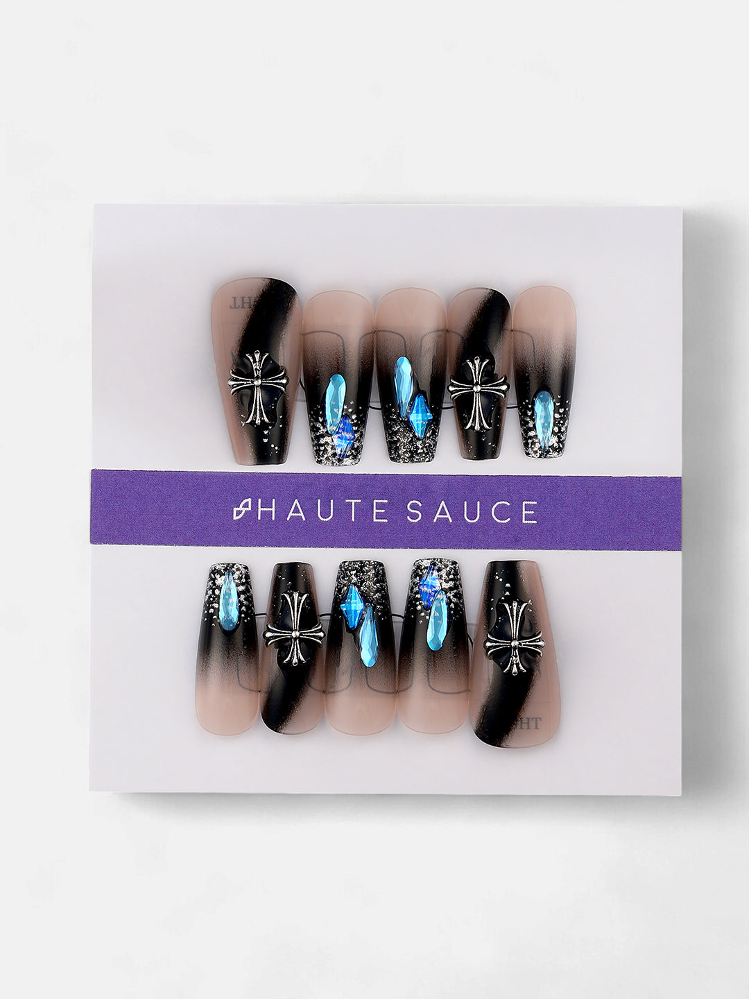 The Moo Press-On Nails - Onyx Black