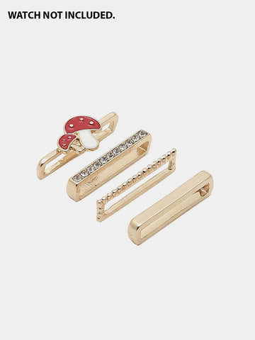 Flora Mushroom Embellished Glide Charm