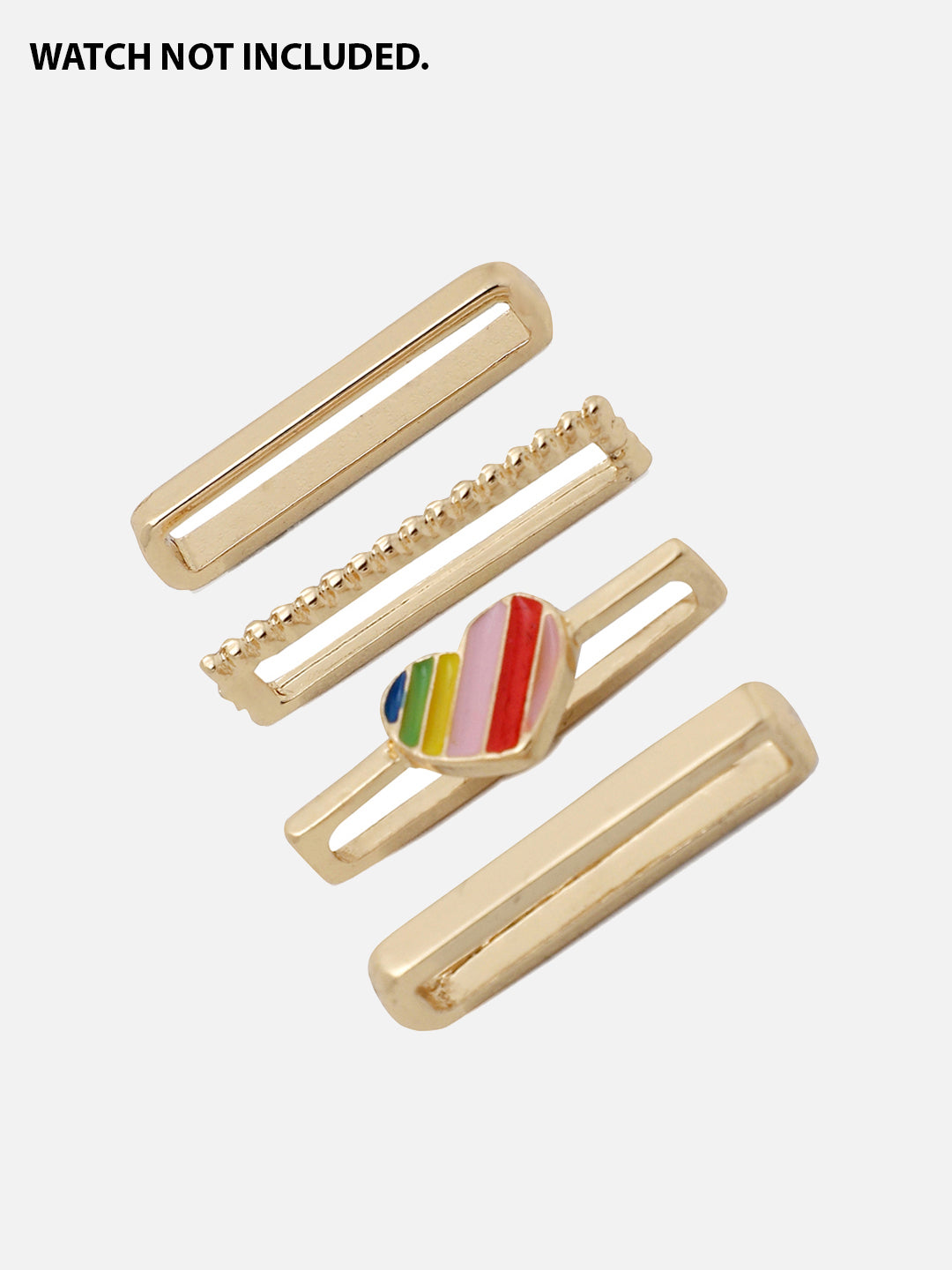 Nova Heart Embellished Glide Charm