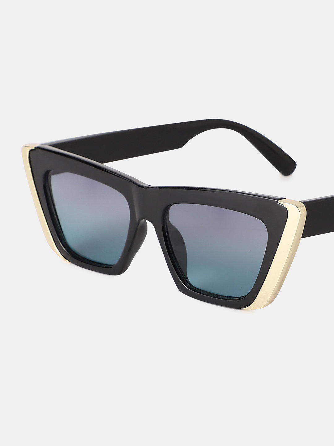Full Rim Cateye Sunglasses - Black
