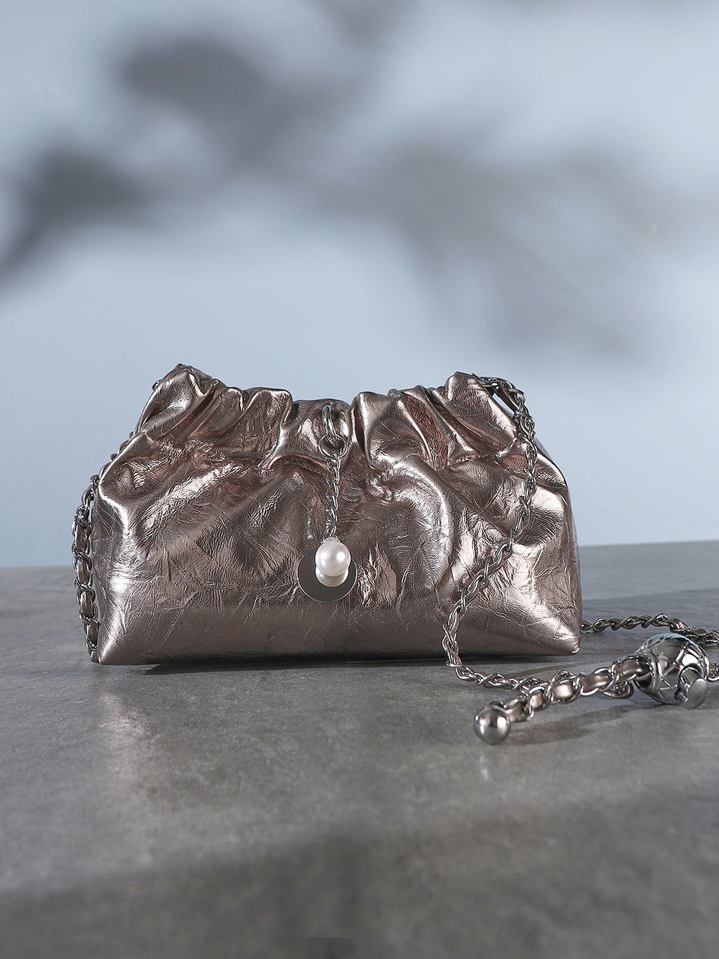 The Metallic Sling Bag - Bronze