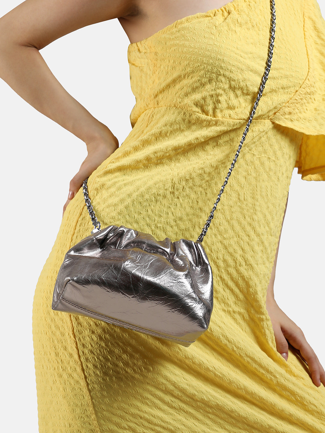 The Metallic Sling Bag - Bronze