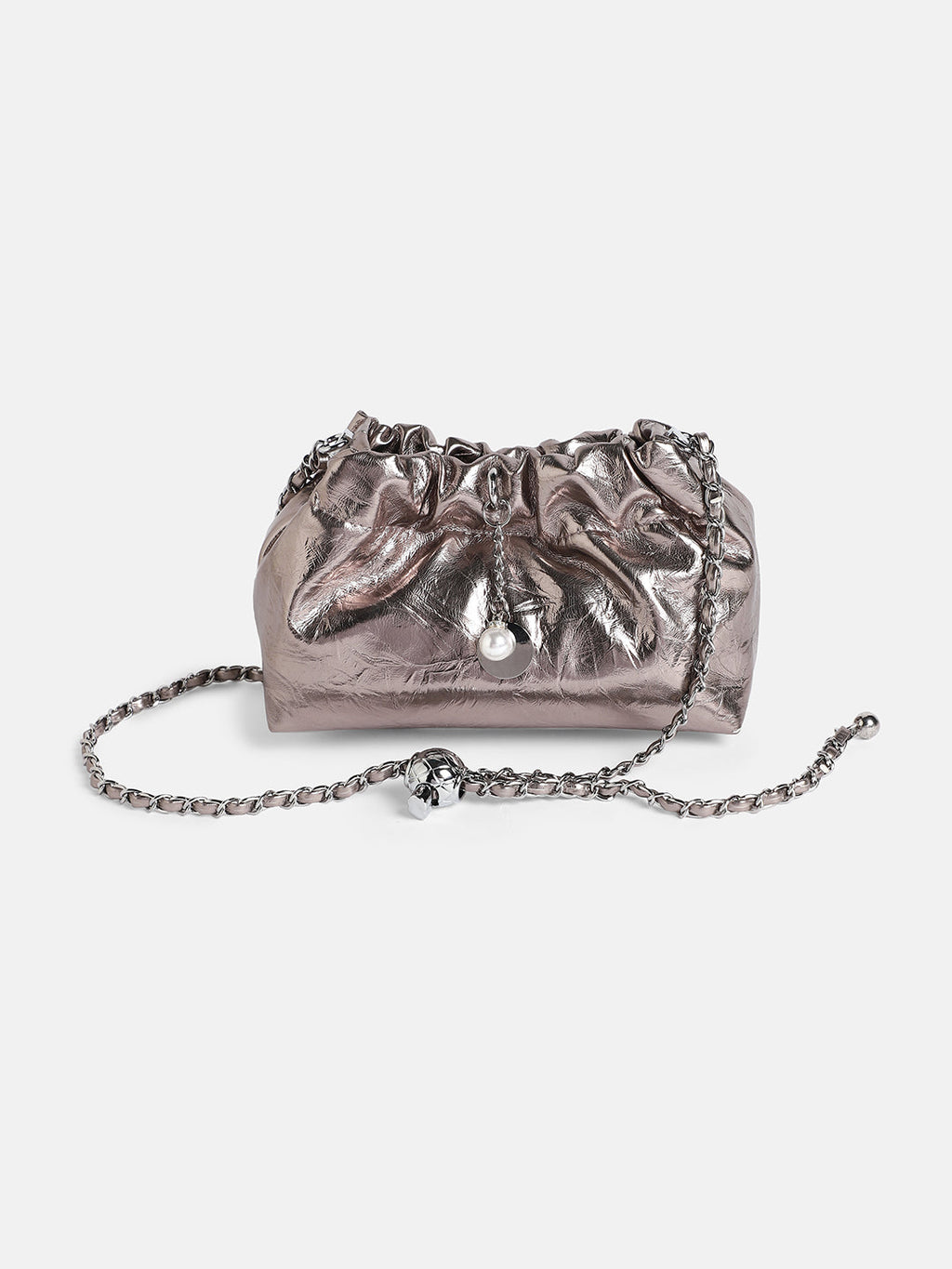 The Metallic Sling Bag - Bronze