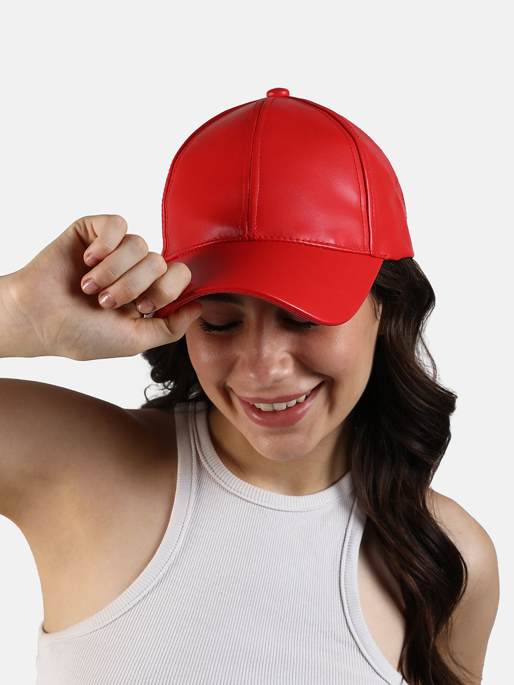 Solid Baseball Cap - Red