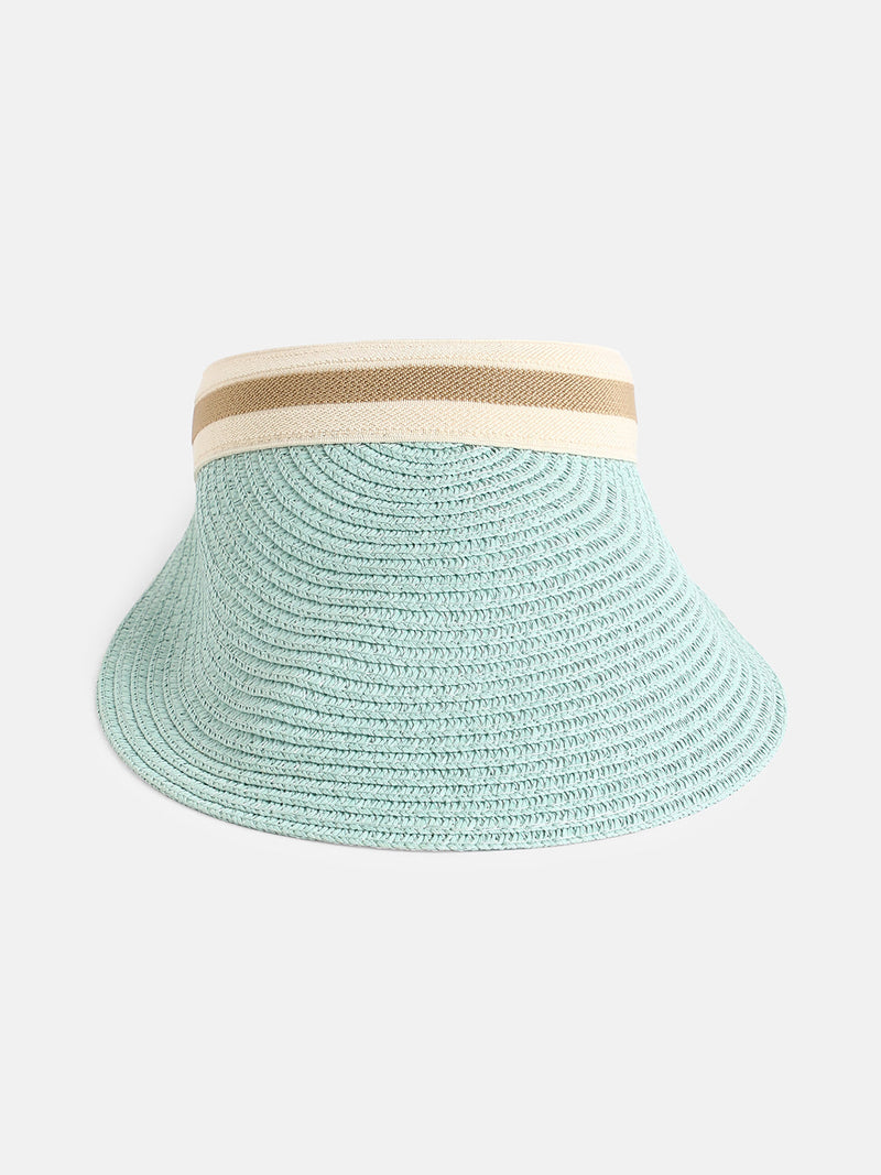 Striped Visor Cap - Blue