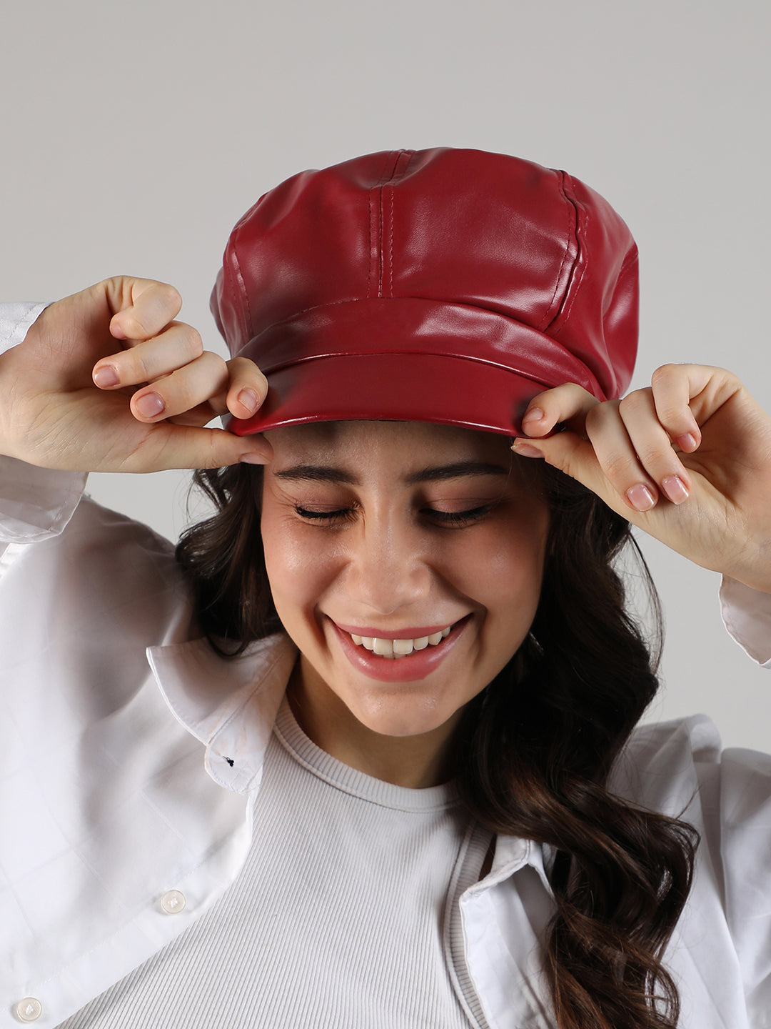 Solid Bakerboy Hat - Red