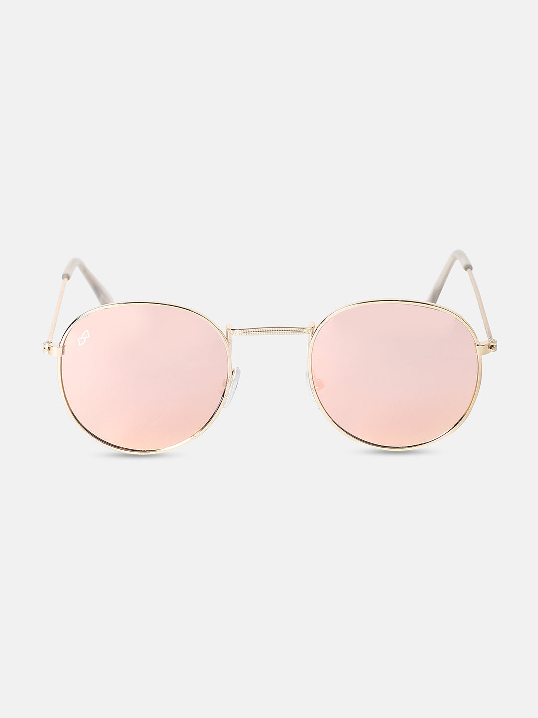 Metallic Round Sunglasses - Gold