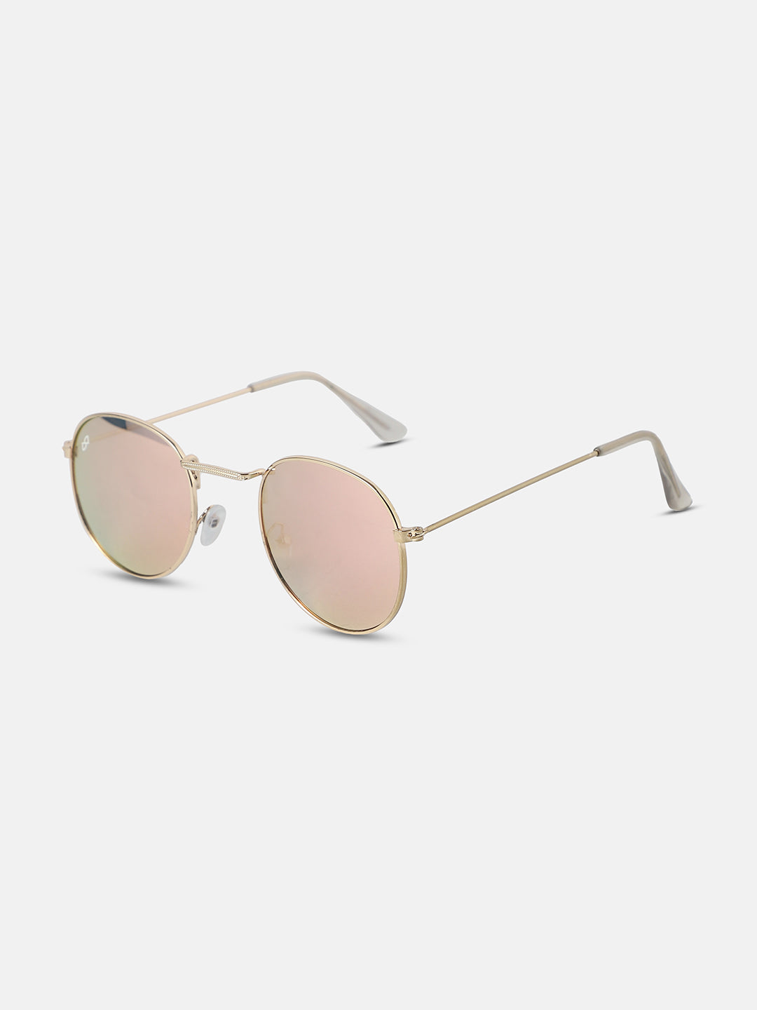 Metallic Round Sunglasses - Gold