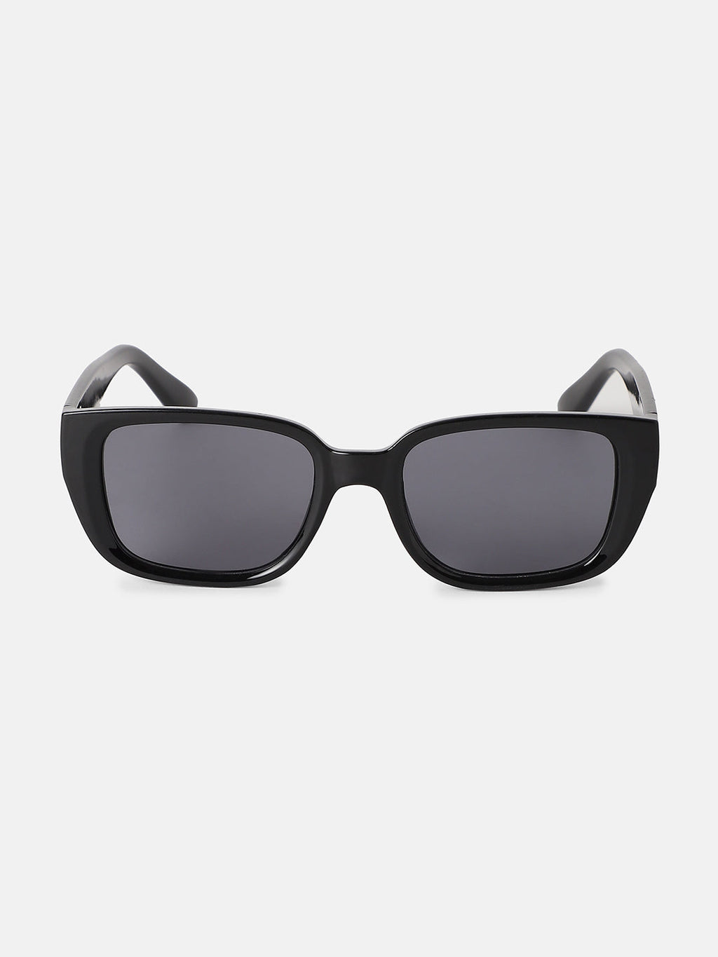 Full Rim Rectangular Sunglasses - Black