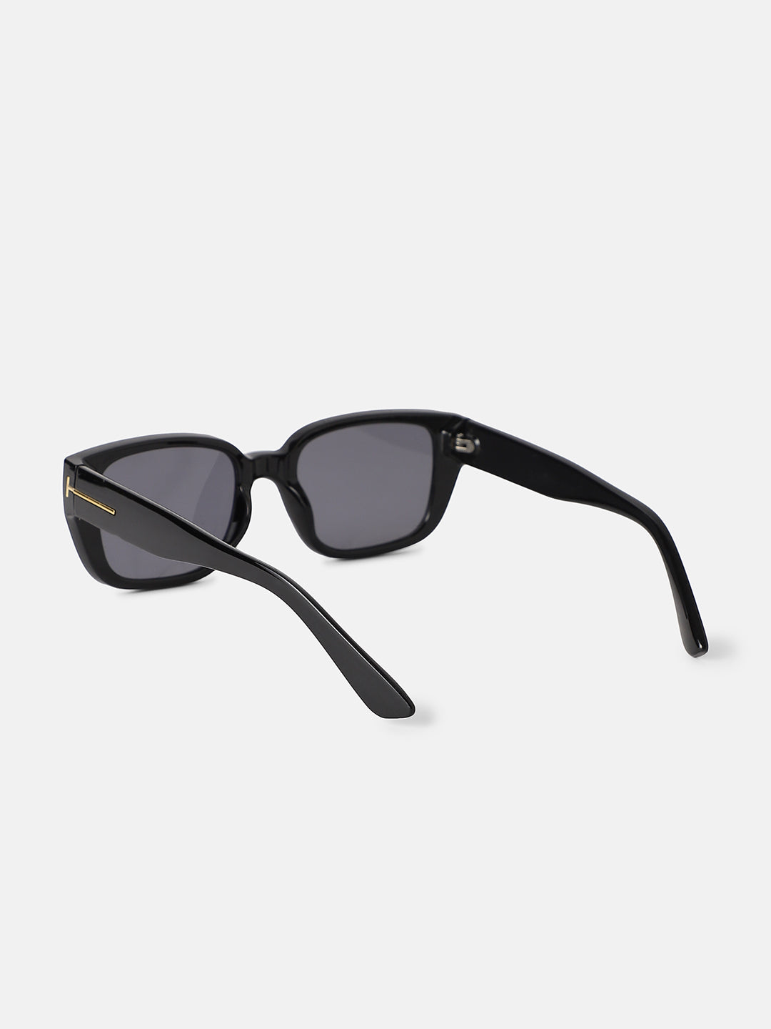 Full Rim Rectangular Sunglasses - Black