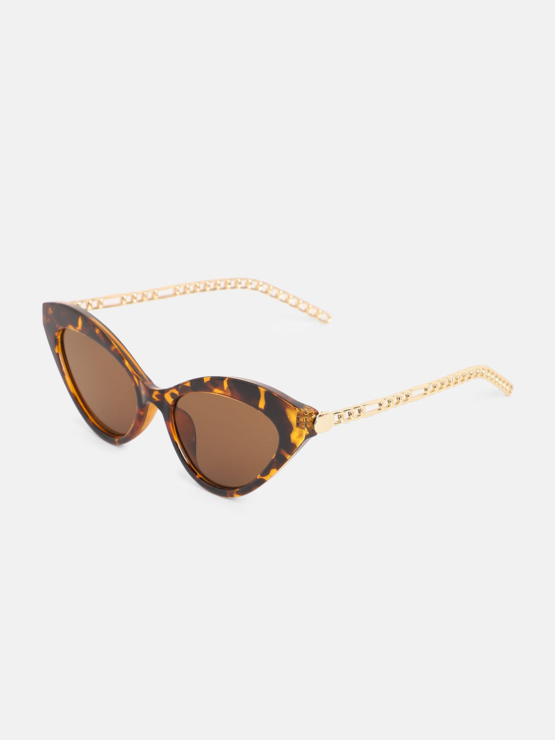 Tortoise Shell Cateye Sunglasses - Gold