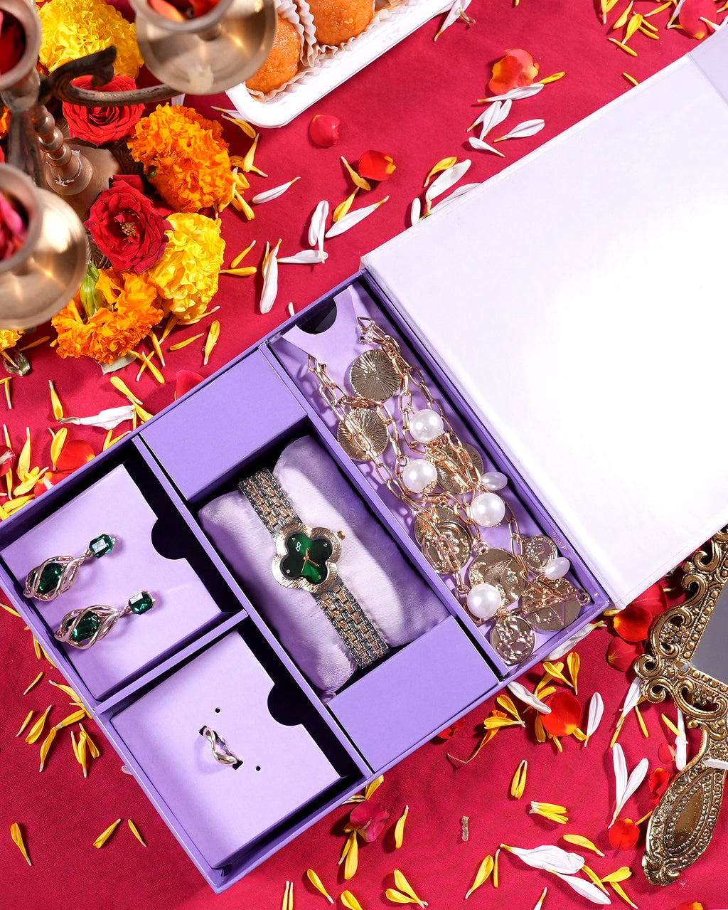 The Rakhi Edit - Watch + Jewellery Gift Set