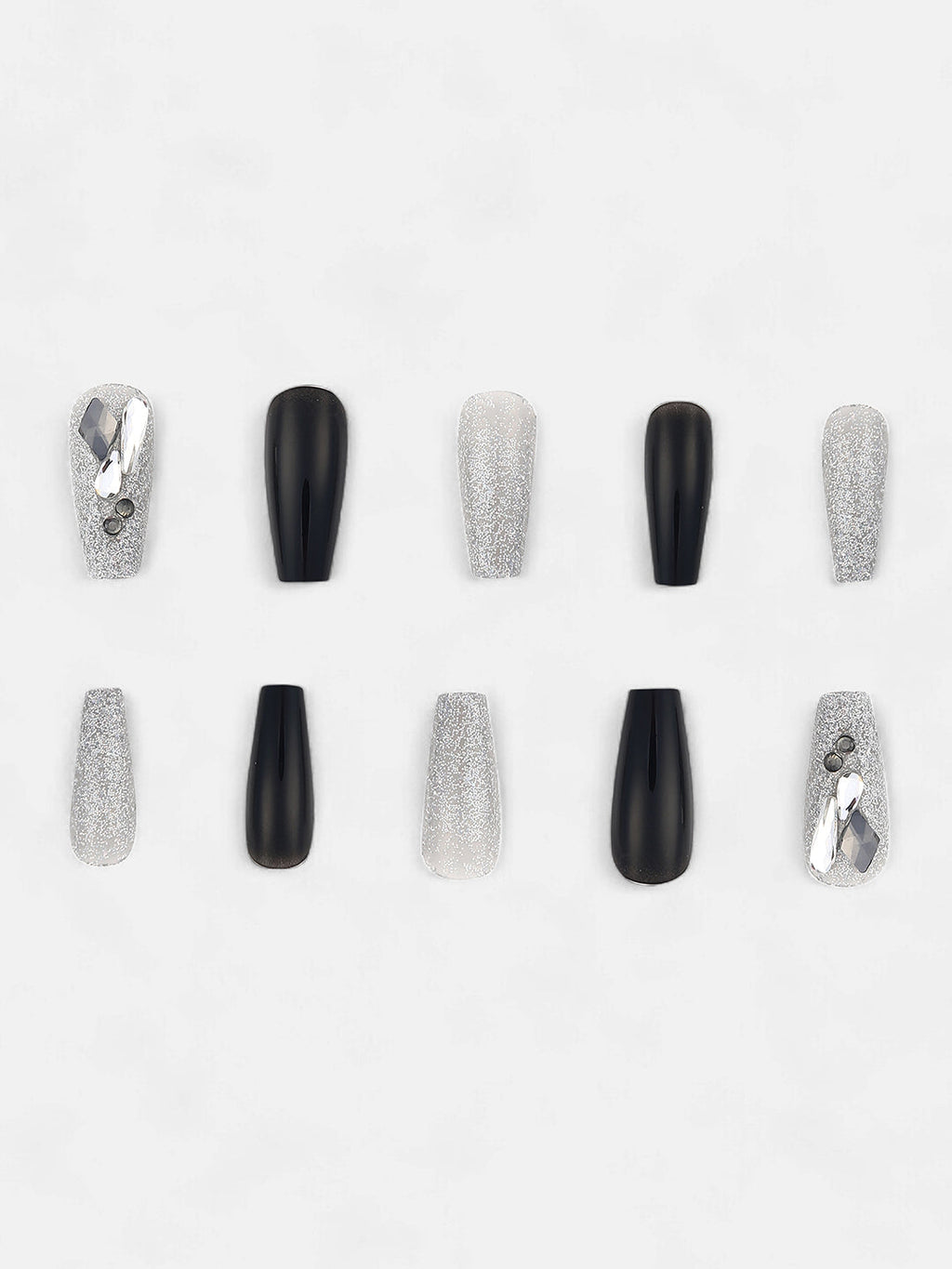 The Frost Press-On Nails - Moon Grey