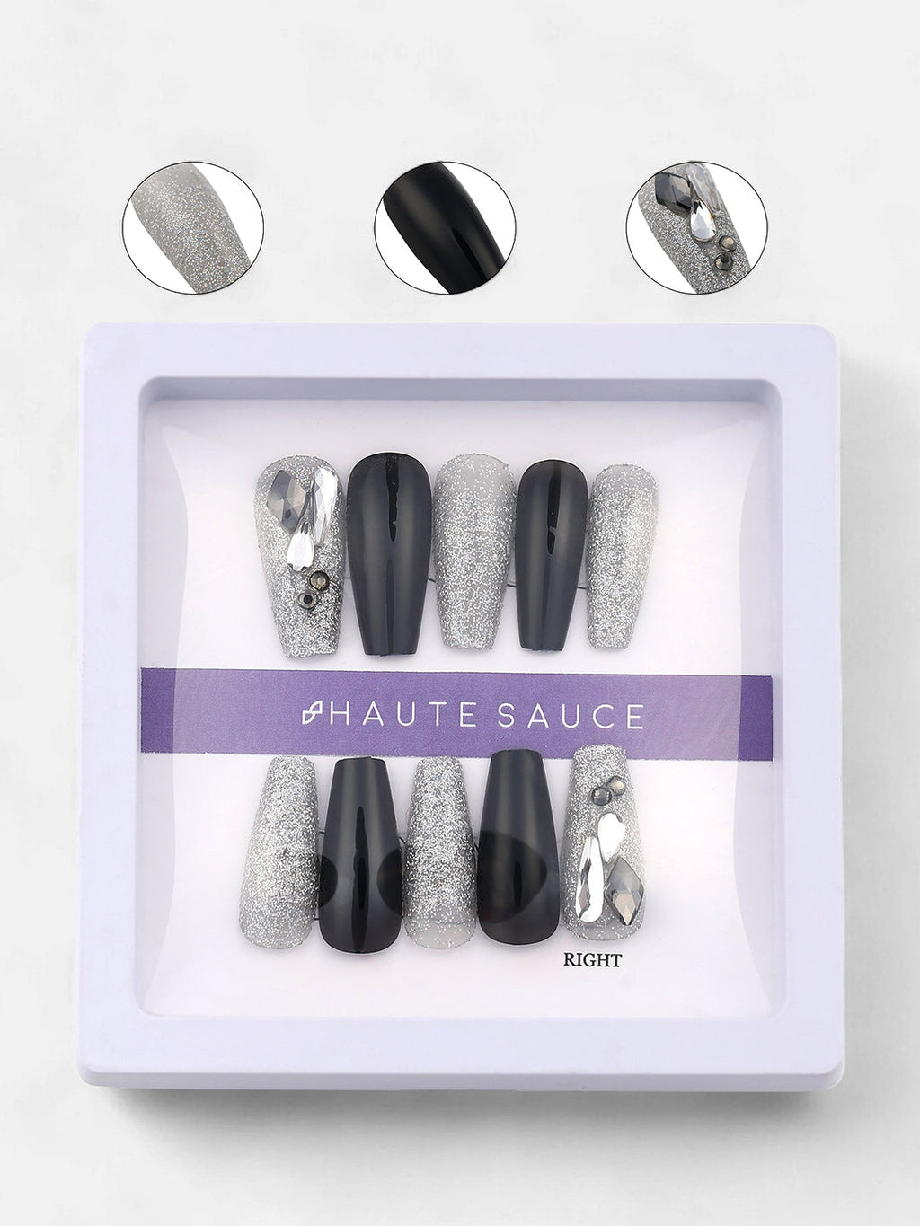 The Frost Press-On Nails - Moon Grey