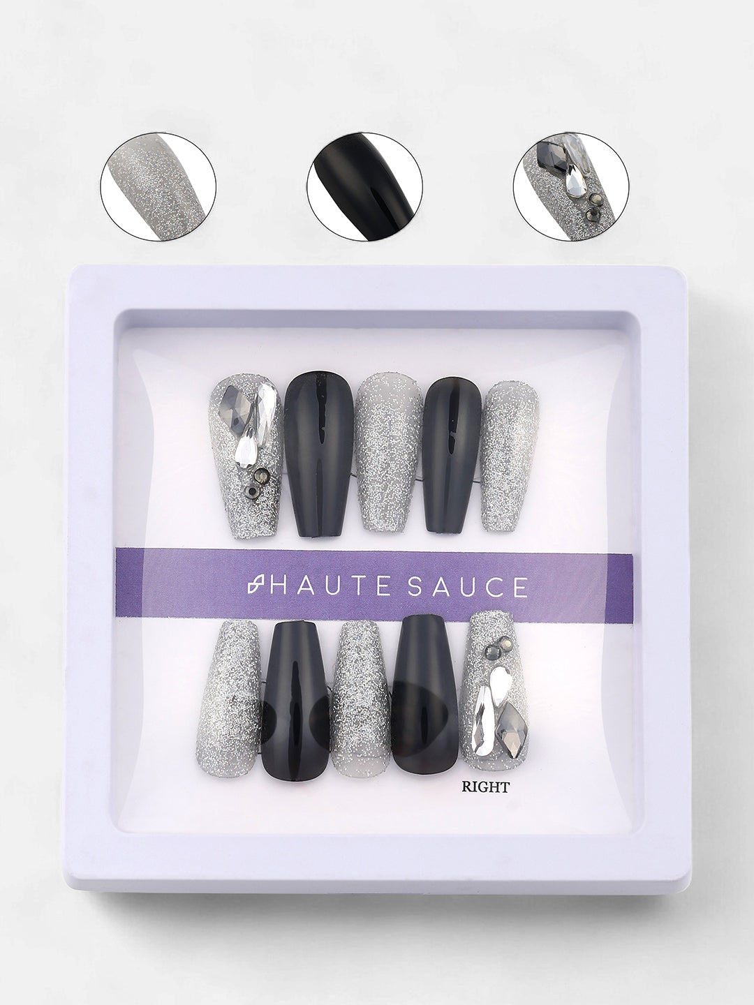 The Frost Press-On Nails - Moon Grey