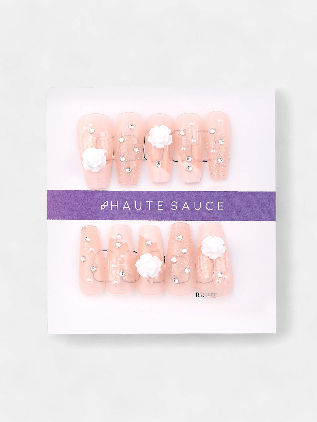 The Amore Press-On Nails - Daisy White