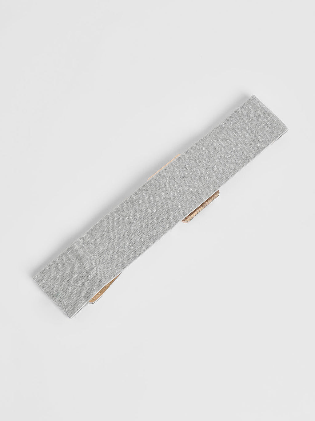 The Tortoiseshell Elastic Belt - Metallic Silver