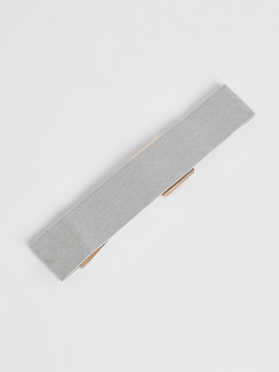 The Tortoiseshell Elastic Belt - Metallic Silver