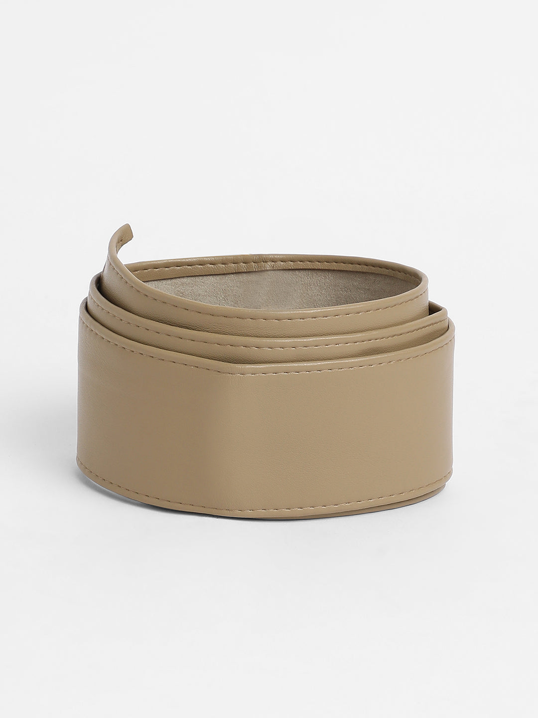 The Volcan Buckle Belt - Ecru Beige