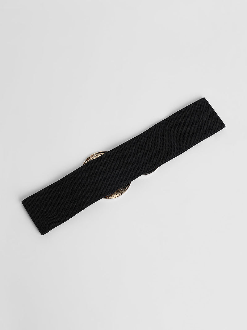 The Lilypad Elastic Belt - Raven Black