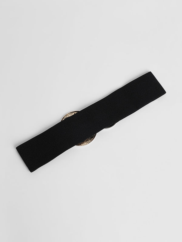 The Lilypad Elastic Belt - Raven Black