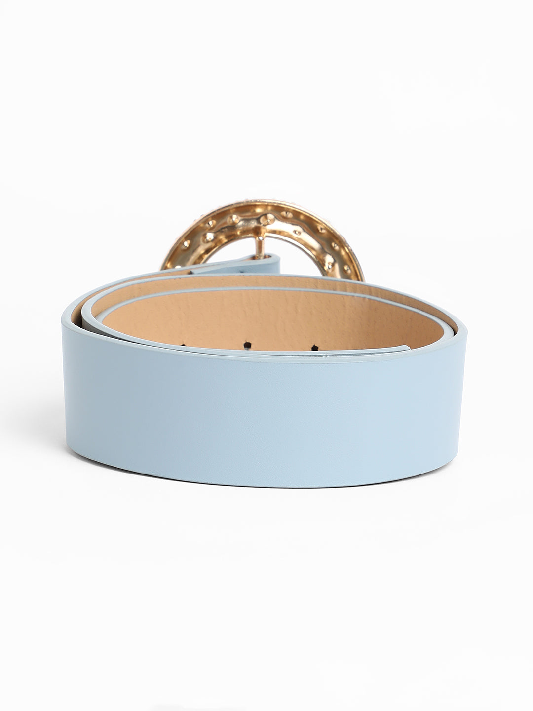 The Celeste Buckle Belt - Powder Blue