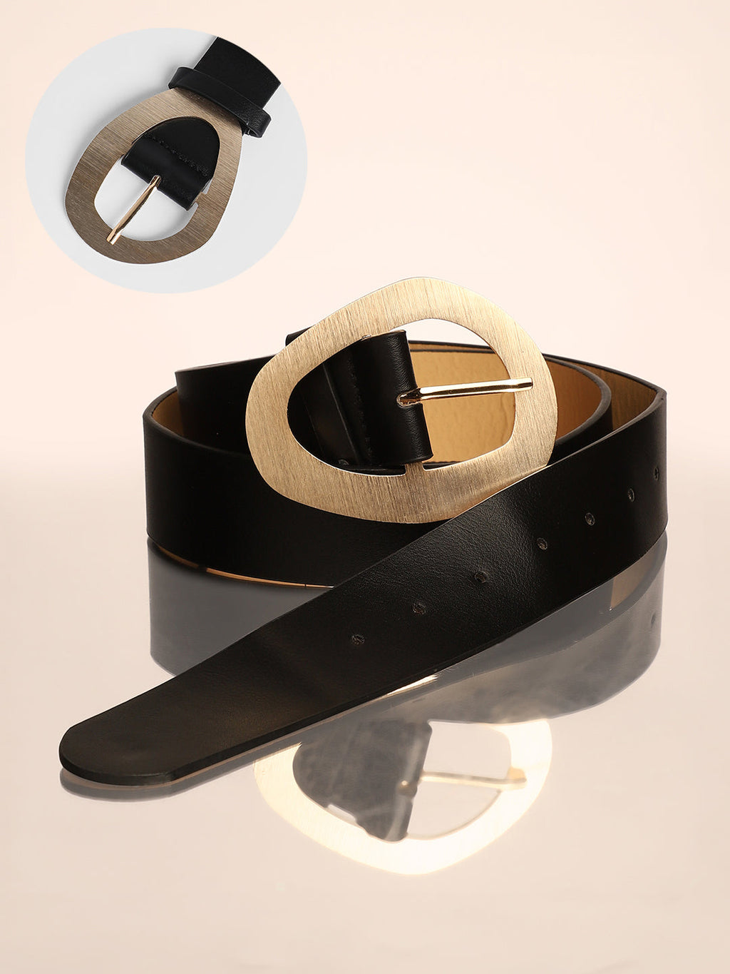 The Cauldron Buckle Belt - Raven Black