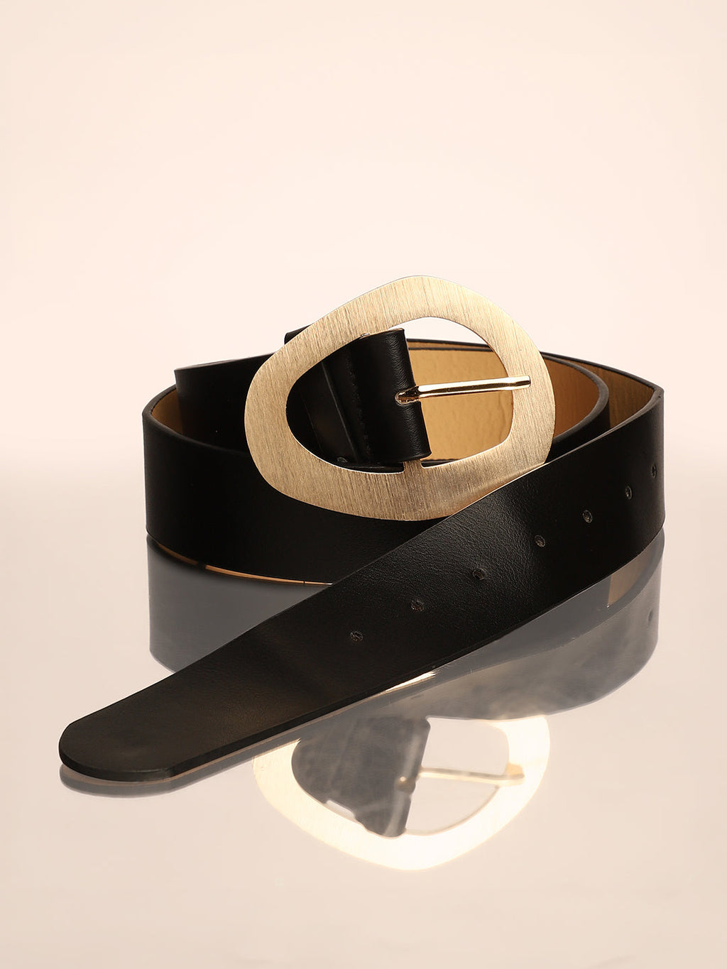 The Cauldron Buckle Belt - Raven Black