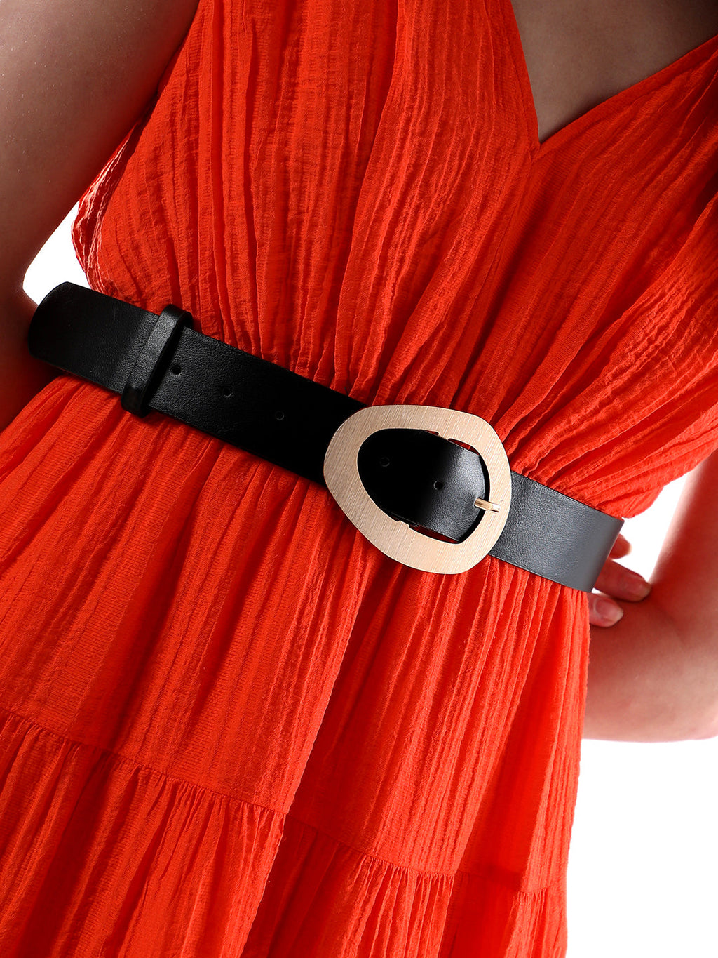 The Cauldron Buckle Belt - Raven Black