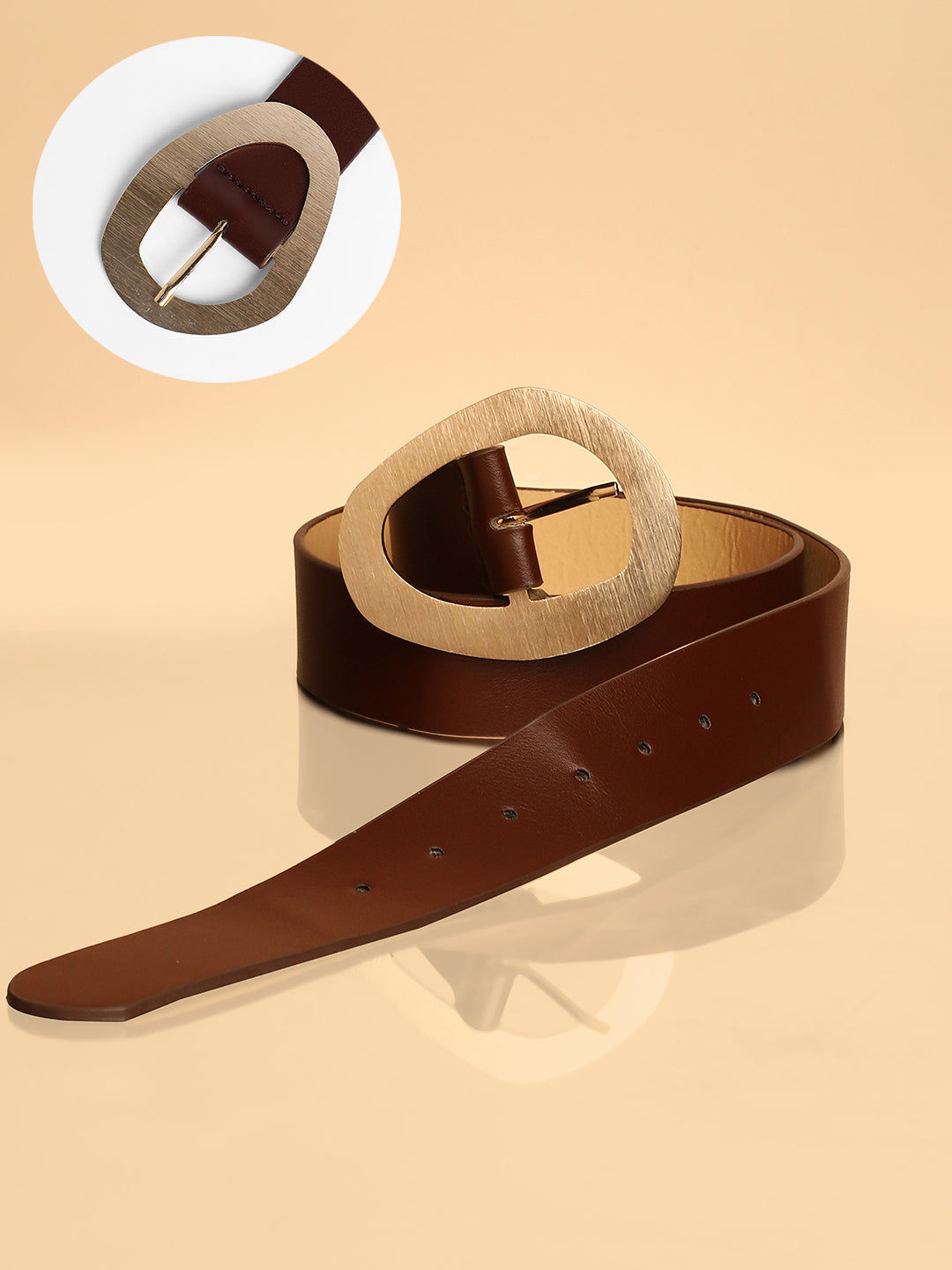 The Cauldron Buckle Belt - Chocolate Brown