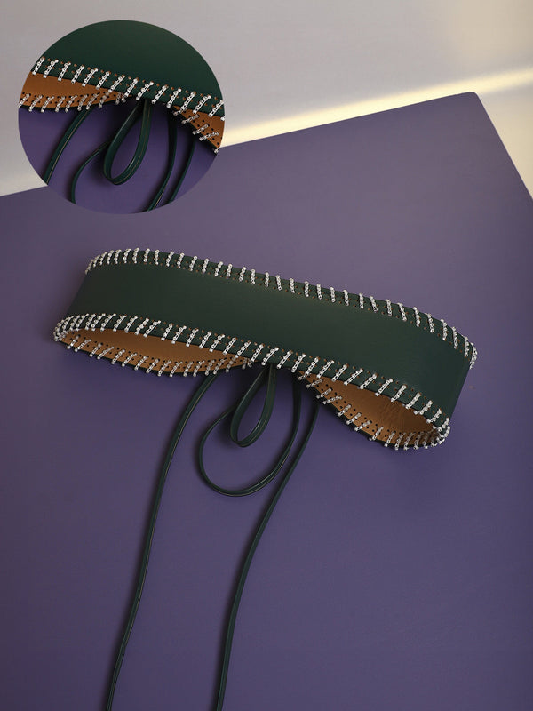 The Mariner Tie-Up Belt - Pine Green
