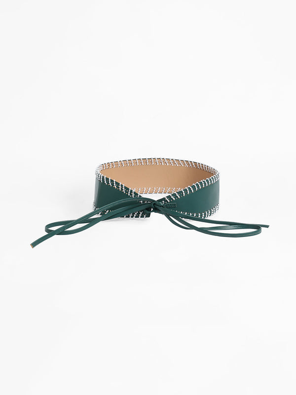 The Mariner Tie-Up Belt - Pine Green