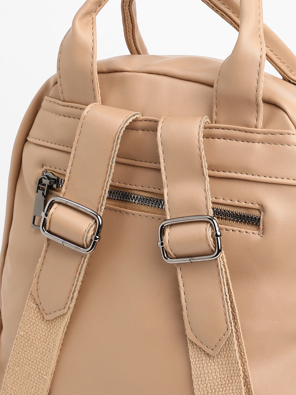 The Top Handle Curve Backpack - Buff Beige
