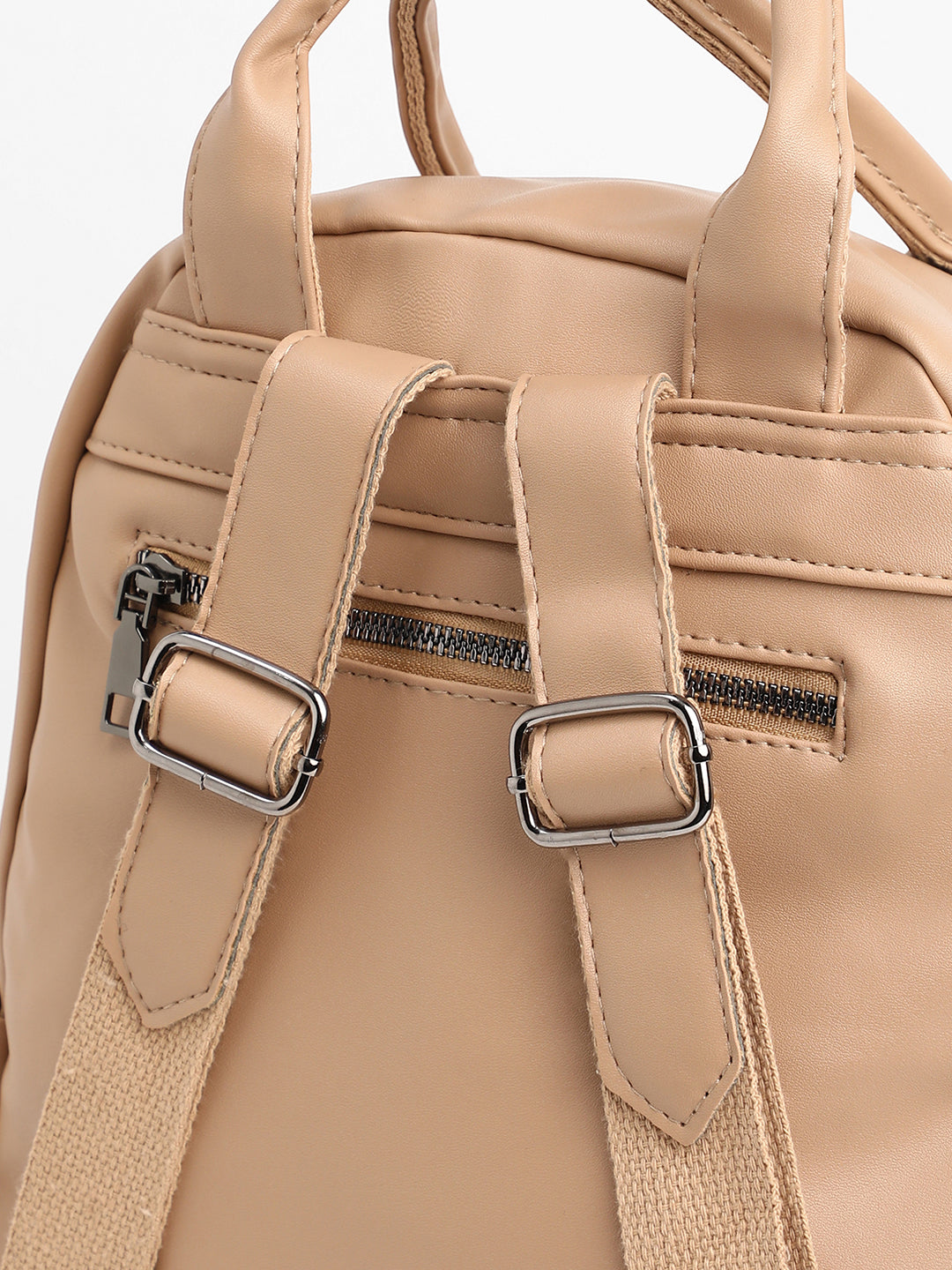 The Top Handle Curve Backpack - Buff Beige