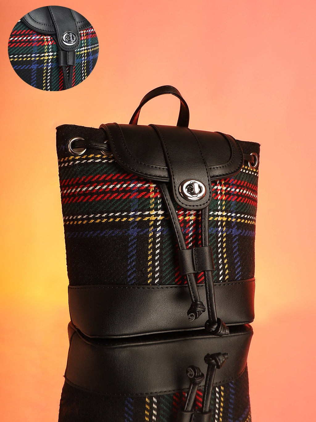 The Tartan Mini Backpack - Multicolour