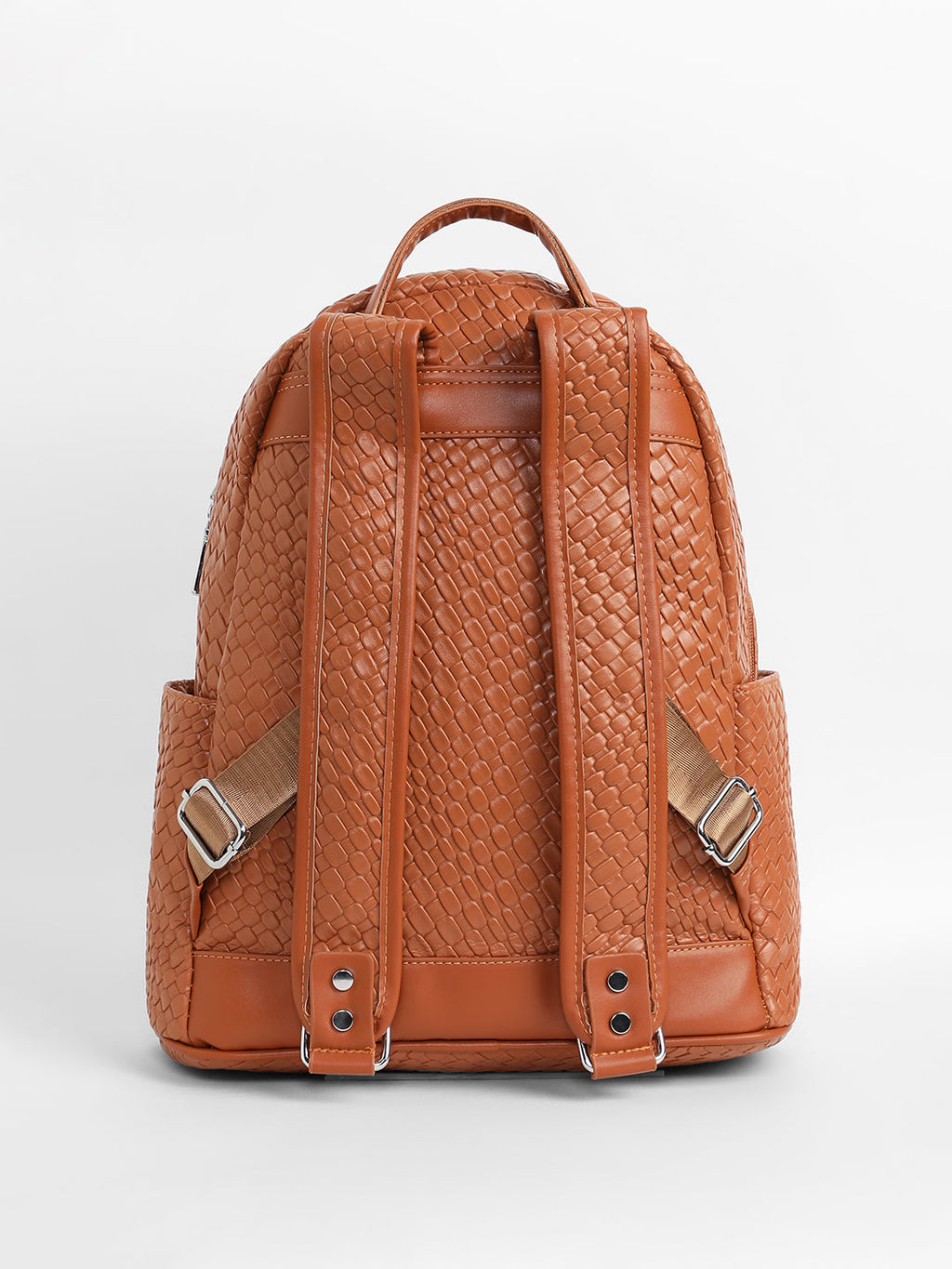 The Weave Curve Backpack - Sienna Brown